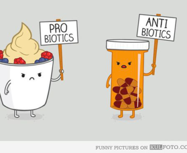 Пробиотики против антибиотиков или профилактика против лечения